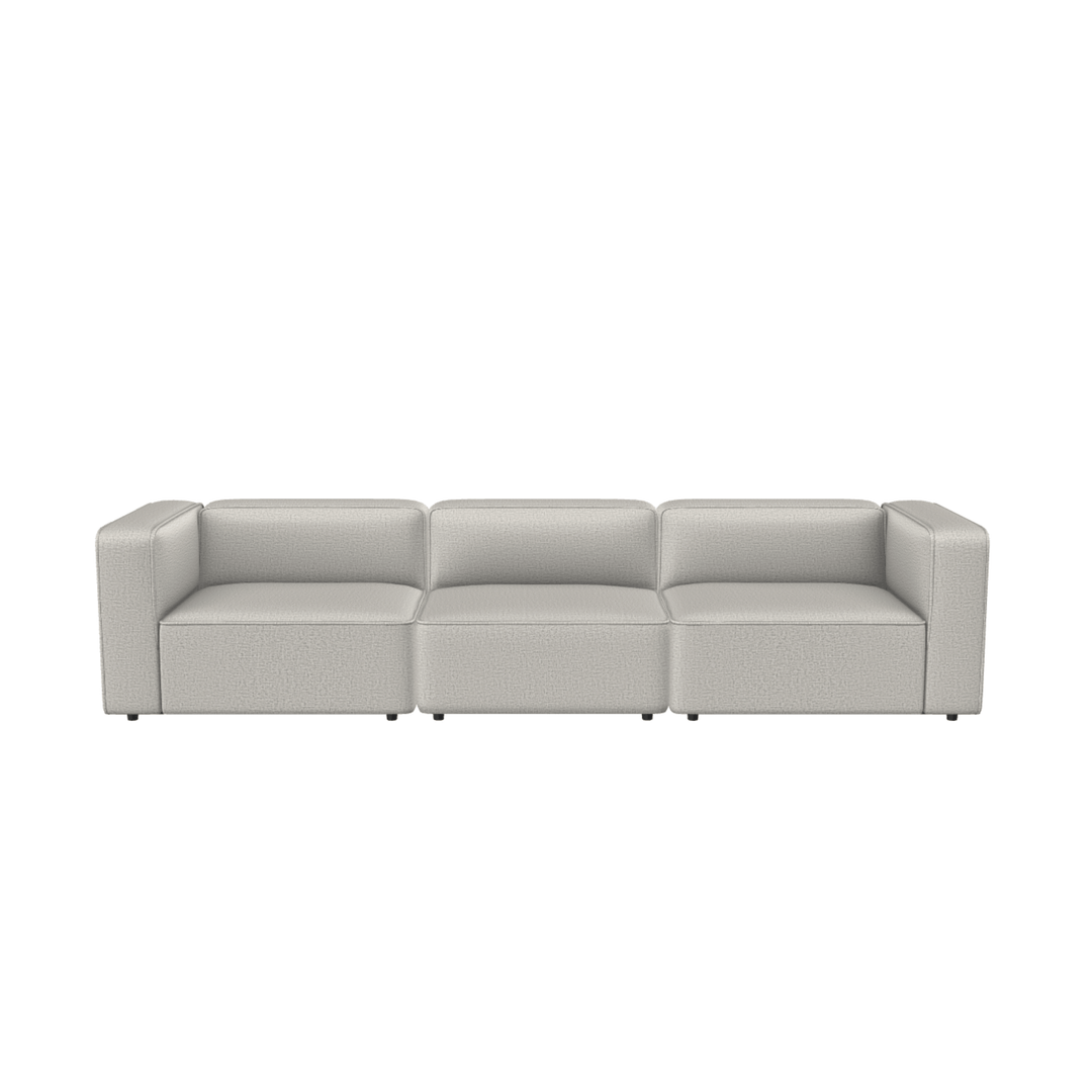 Moderne 3-moduls sofa i lys farve, produceret i Europa med dansk design og komfortabel HR skum.