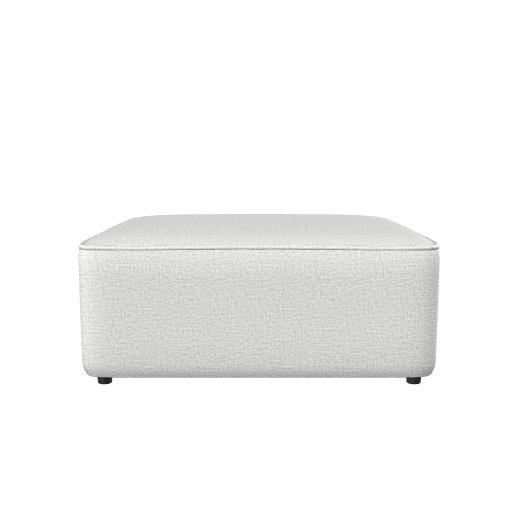 Hvid puf til Create modulsofa - dansk design, produceret i Europa, perfekt til ekstra siddeplads og stil i stuen.