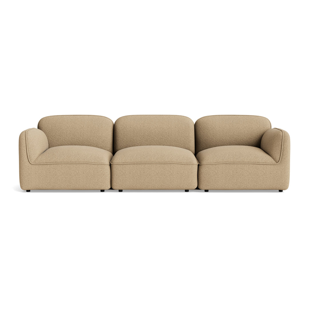 Ease 3-personers sofa i sandfarvet Boucle 907 stof 