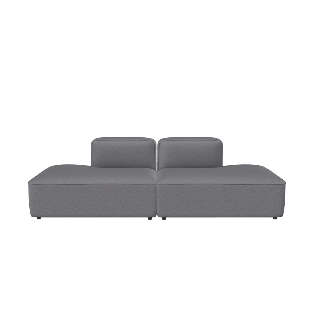 Modulsofa i gråt design, produceret i Europa, komfortabel med åbne sider og dansk stil.